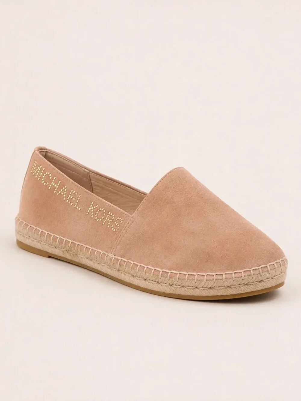 MICHAEL MICHAEL KORS Suede Rhinestone Embellished Espadrille